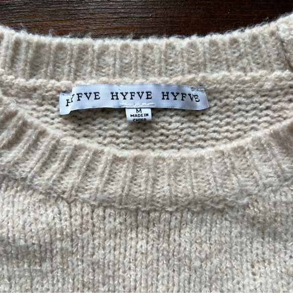 Women’s Hyfve Chunky Crewneck Sweater with Bell Sleeves - Picture 2 of 7